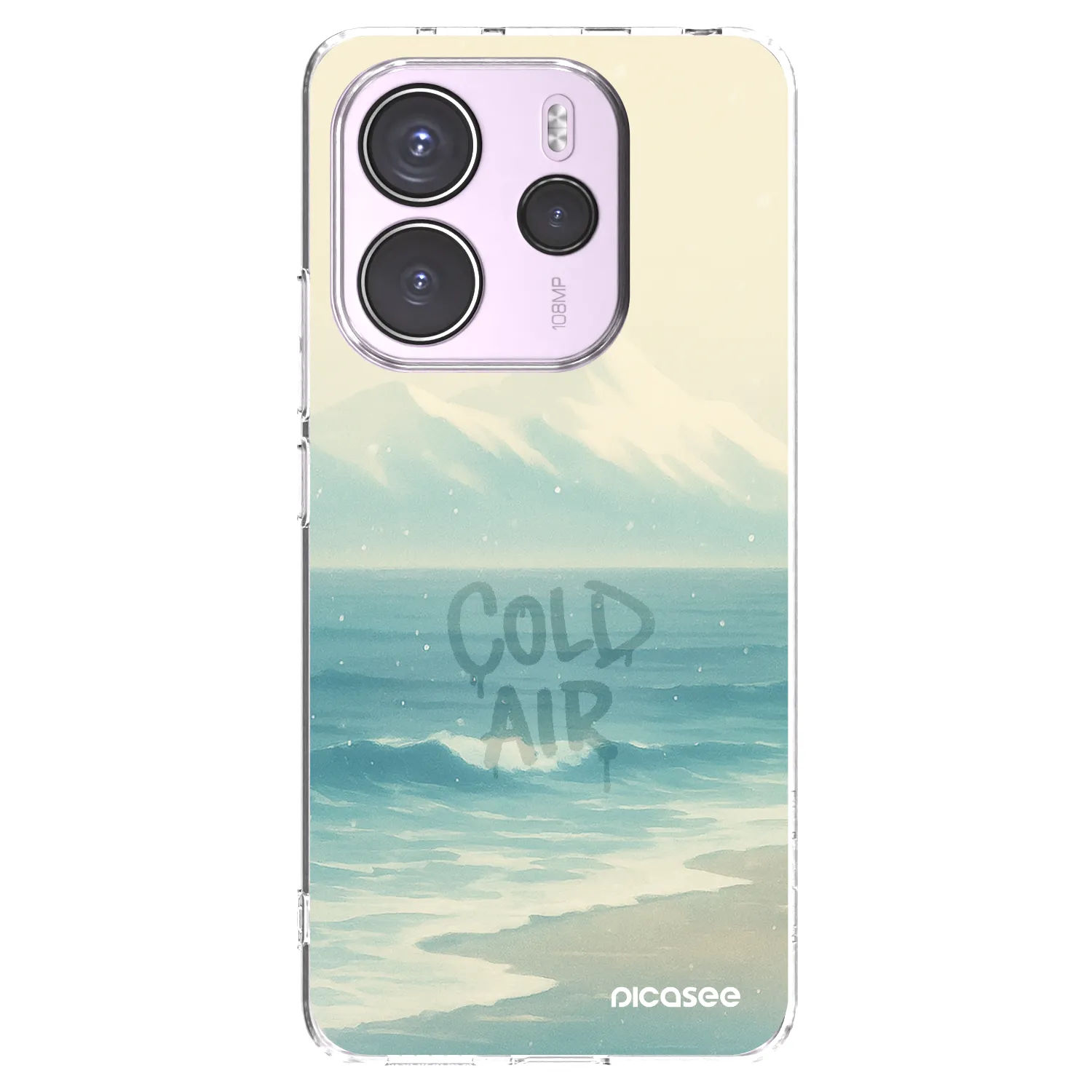 Picasee silikonový průhledný obal pro Xiaomi Redmi Note 14 4G - COLD AIR