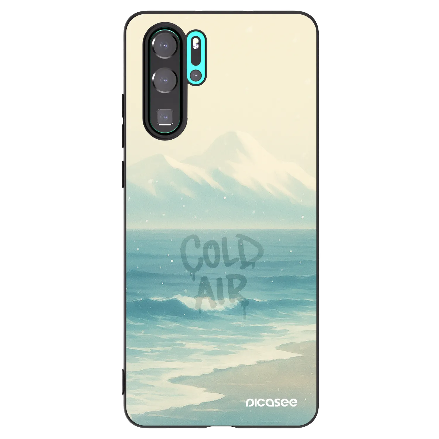 Picasee silikonový černý obal pro Huawei P30 Pro - COLD AIR