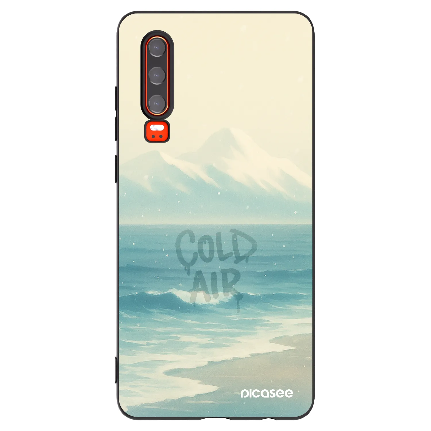 Picasee silikonový černý obal pro Huawei P30 - COLD AIR