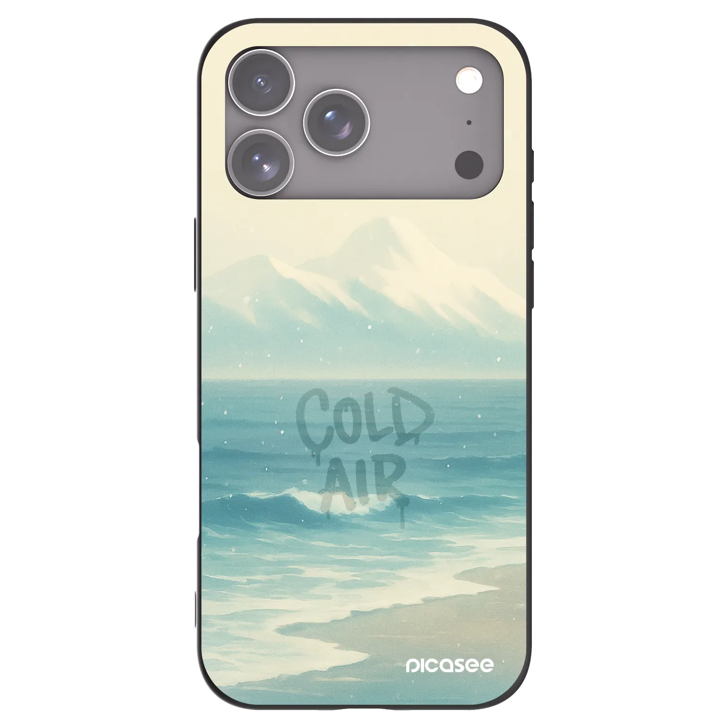 Picasee silikonový černý obal pro Apple iPhone 17 Pro Max - COLD AIR