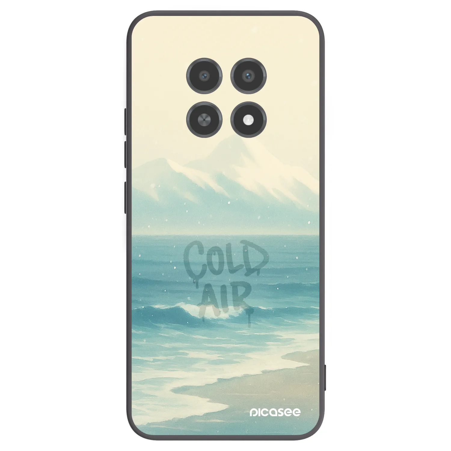 Picasee silikonový černý obal pro Realme 12X - COLD AIR