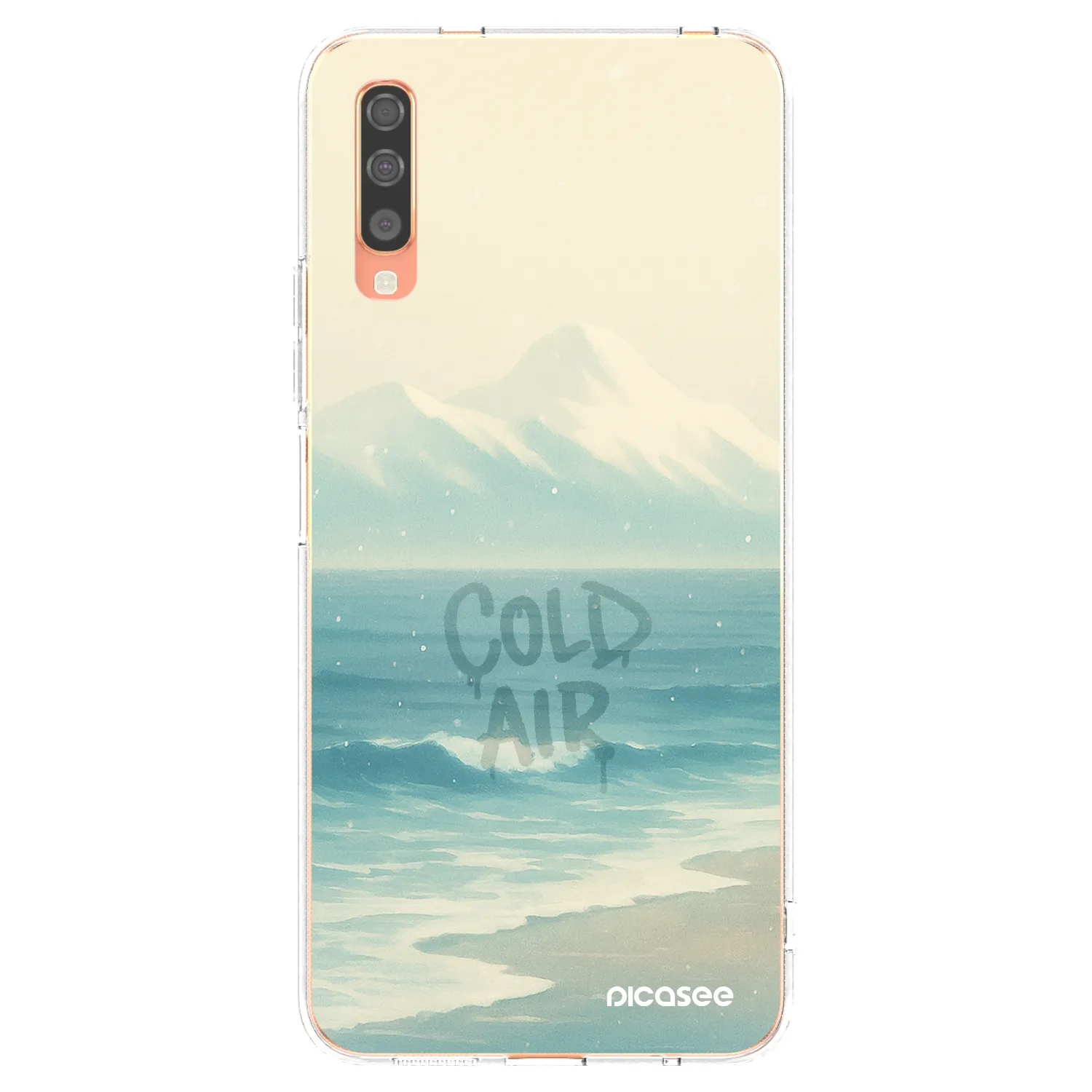 Picasee silikonový průhledný obal pro Samsung Galaxy A70 A705F - COLD AIR