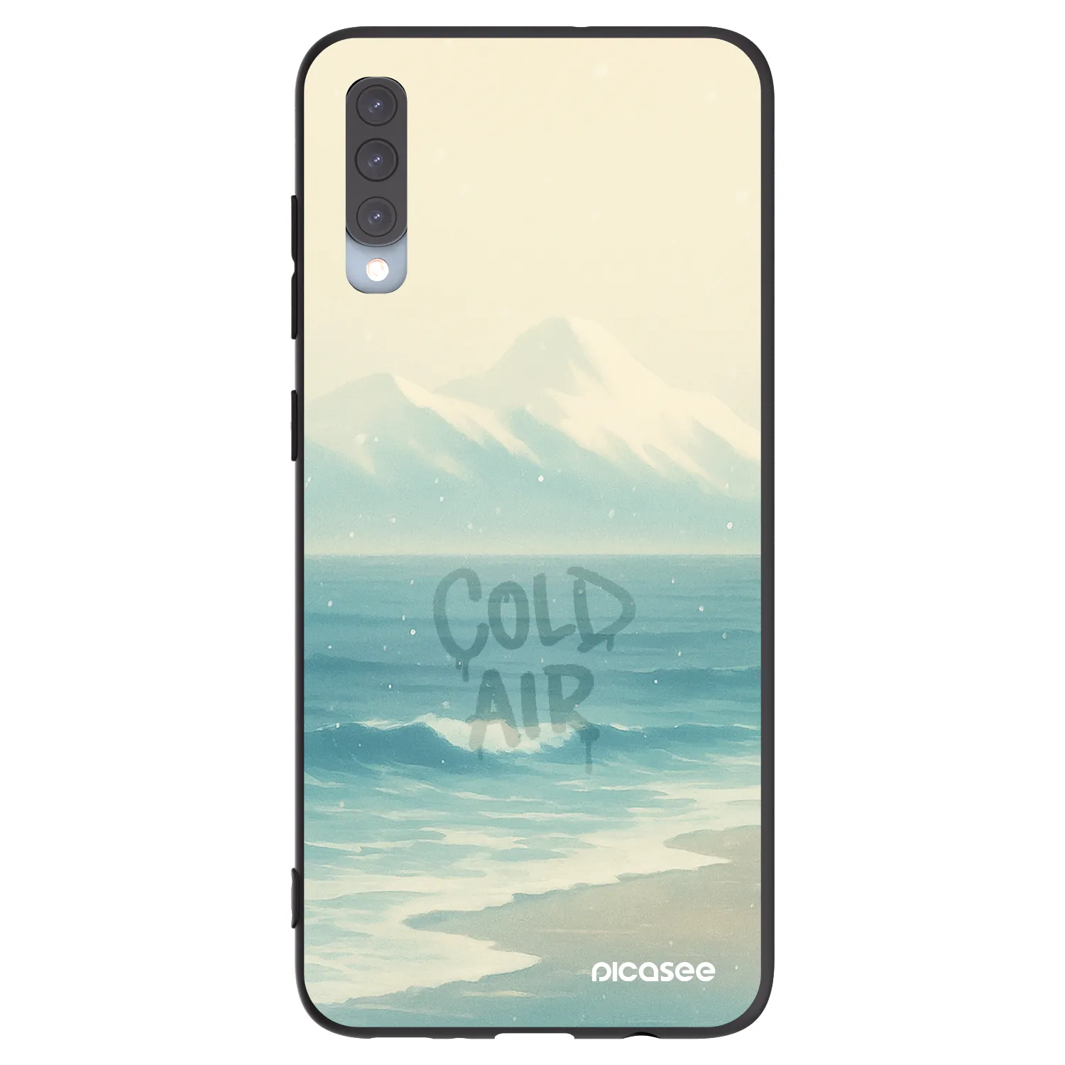Picasee silikonový černý obal pro Samsung Galaxy A70 A705F - COLD AIR