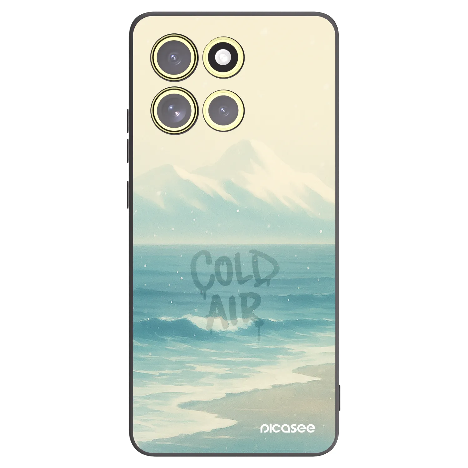 Picasee silikonový černý obal pro Motorola Moto G86 5G - COLD AIR