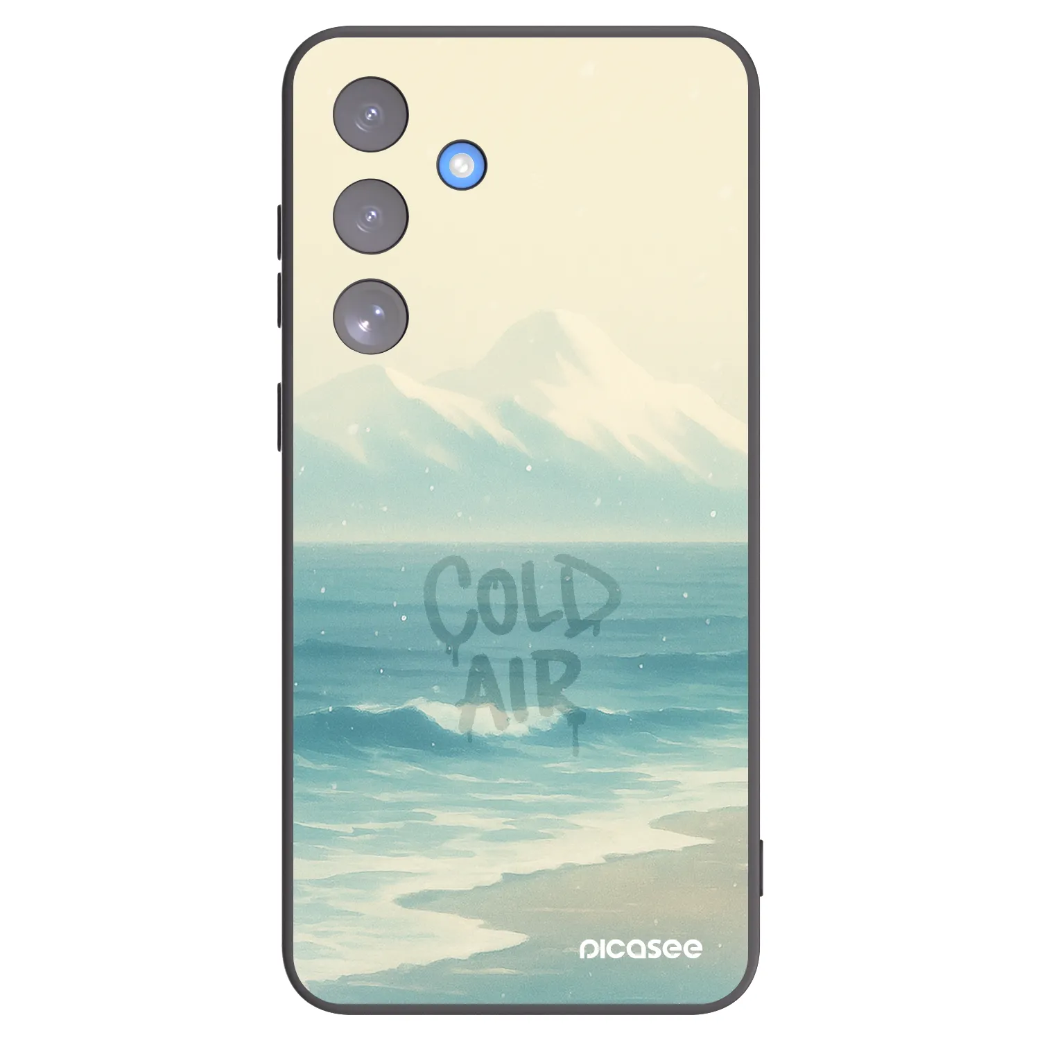 Picasee silikonový černý obal pro Samsung Galaxy S25 FE 5G - COLD AIR