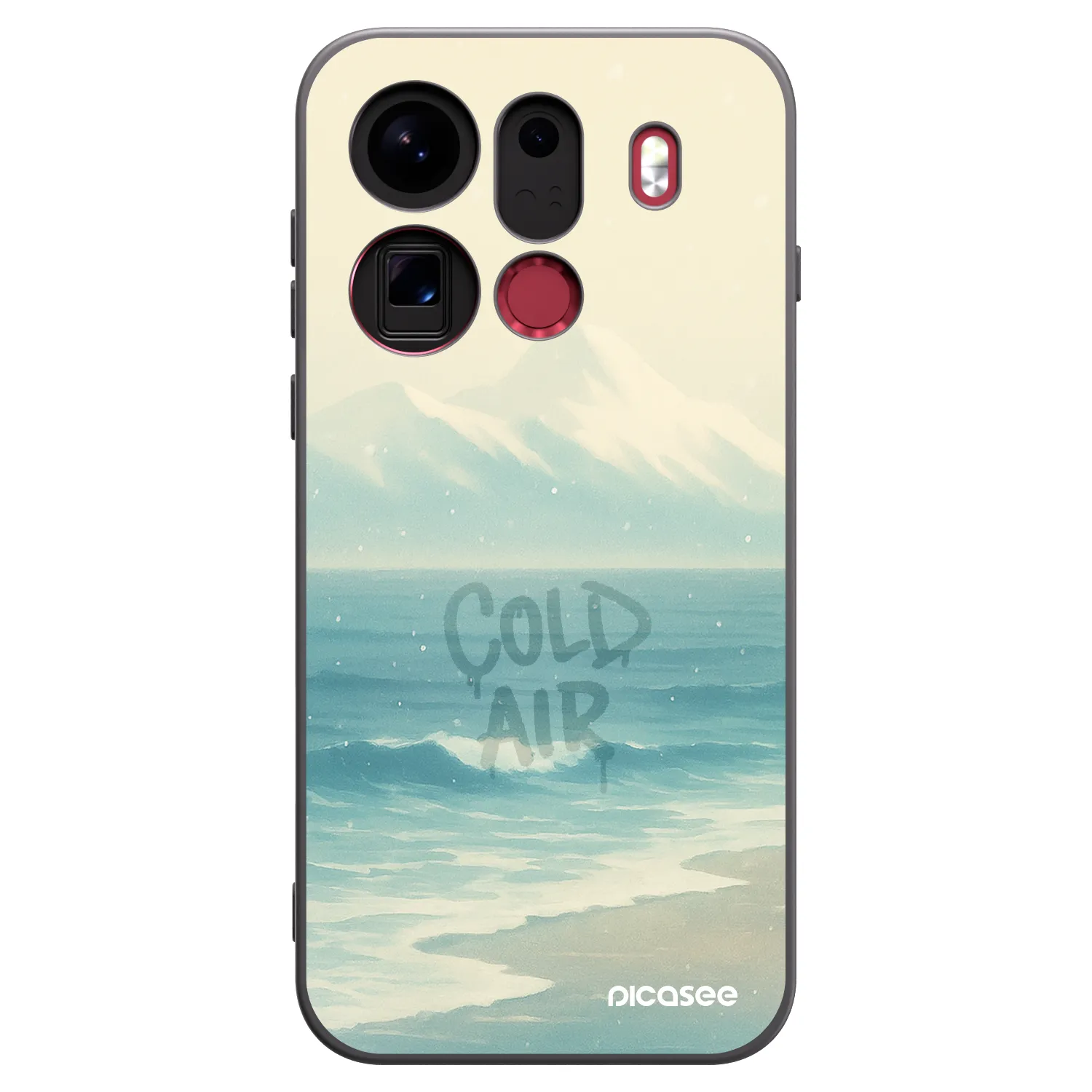 Picasee silikonový černý obal pro OPPO Find X9 Pro - COLD AIR