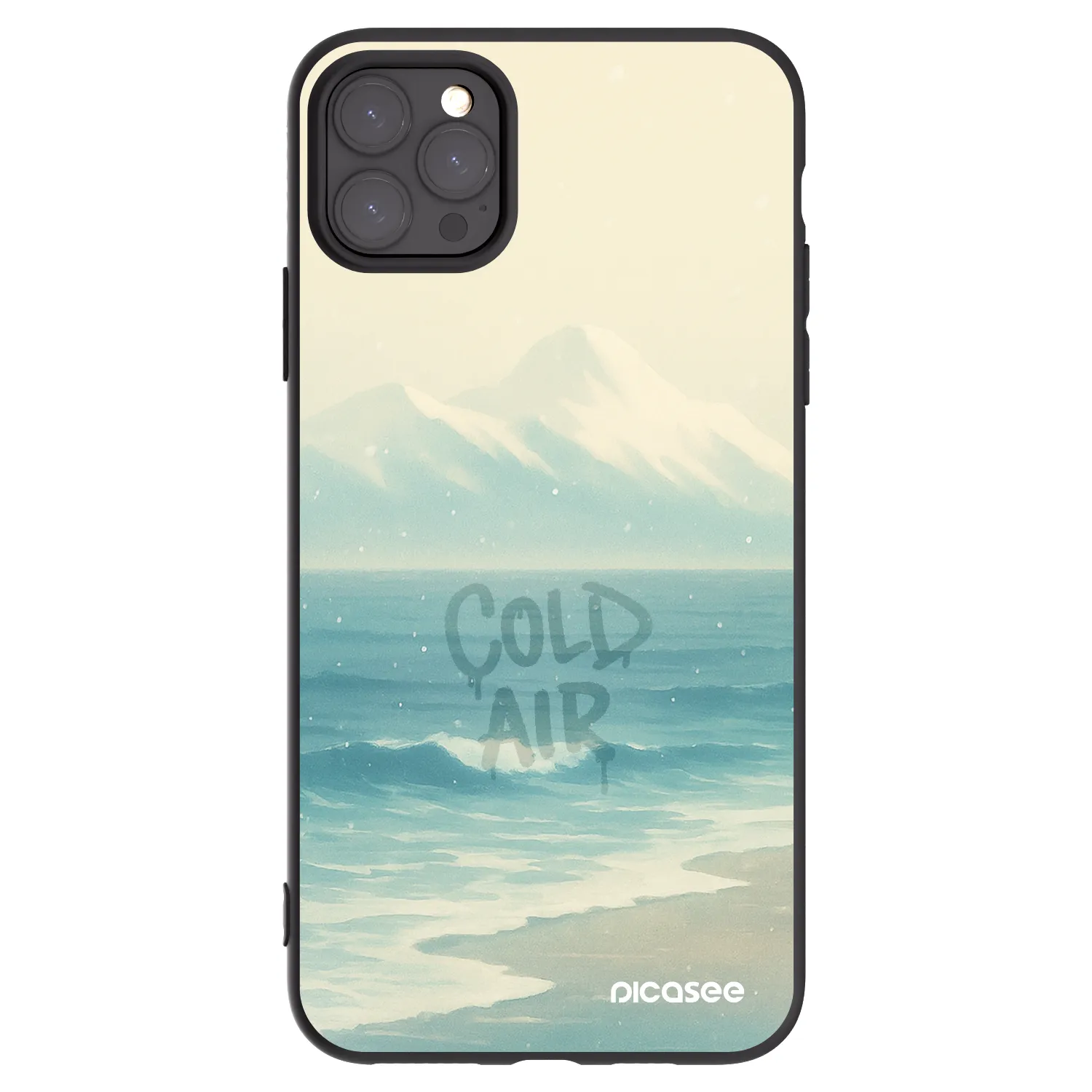 Picasee silikonový černý obal pro Apple iPhone 11 Pro Max - COLD AIR