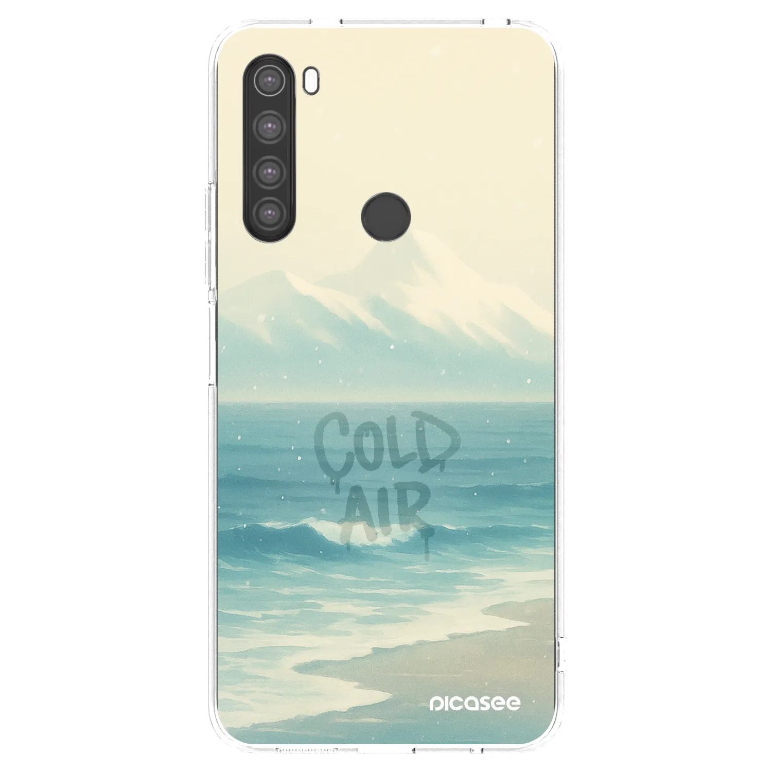 Picasee silikonový průhledný obal pro Xiaomi Redmi Note 8 - COLD AIR