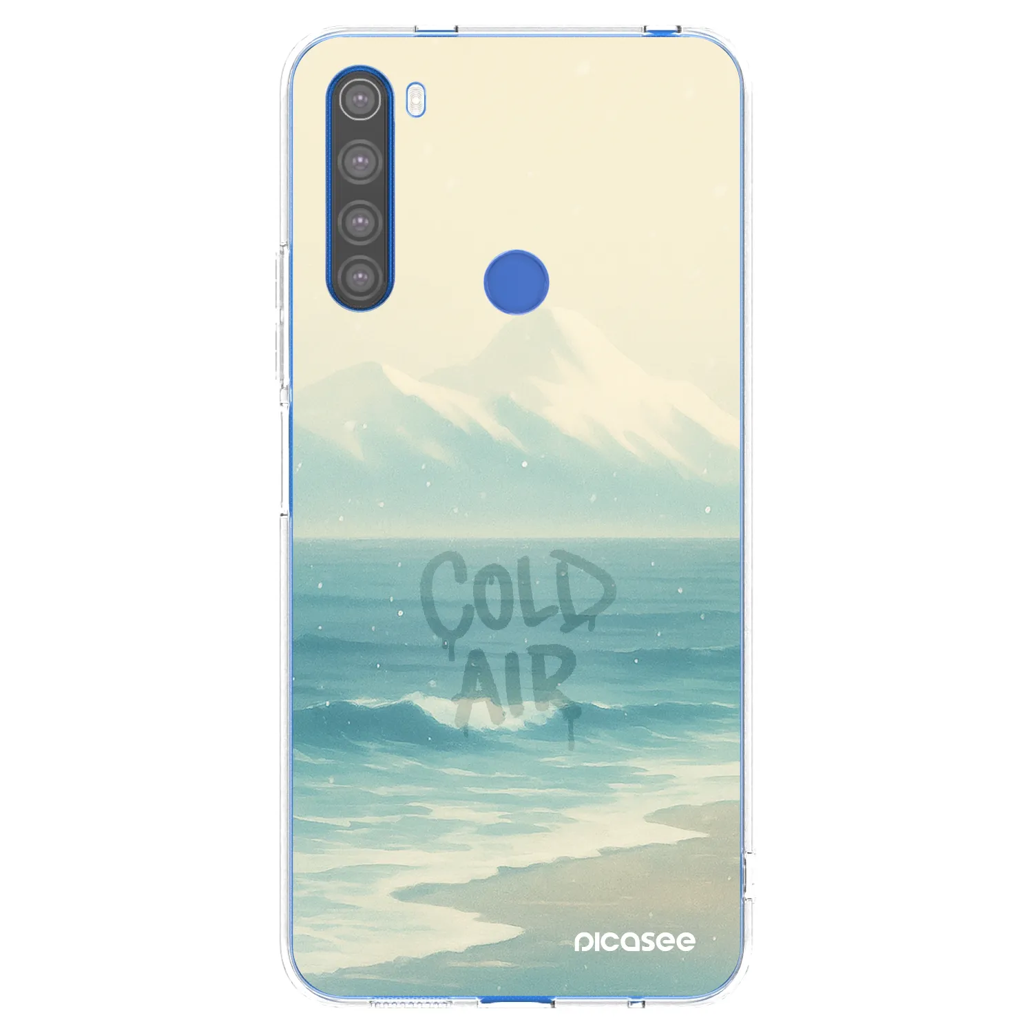 Picasee silikonový průhledný obal pro Xiaomi Redmi Note 8T - COLD AIR