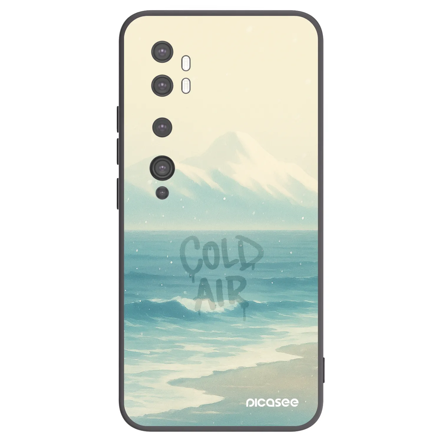Picasee silikonový černý obal pro Xiaomi Mi Note 10 (Pro) - COLD AIR