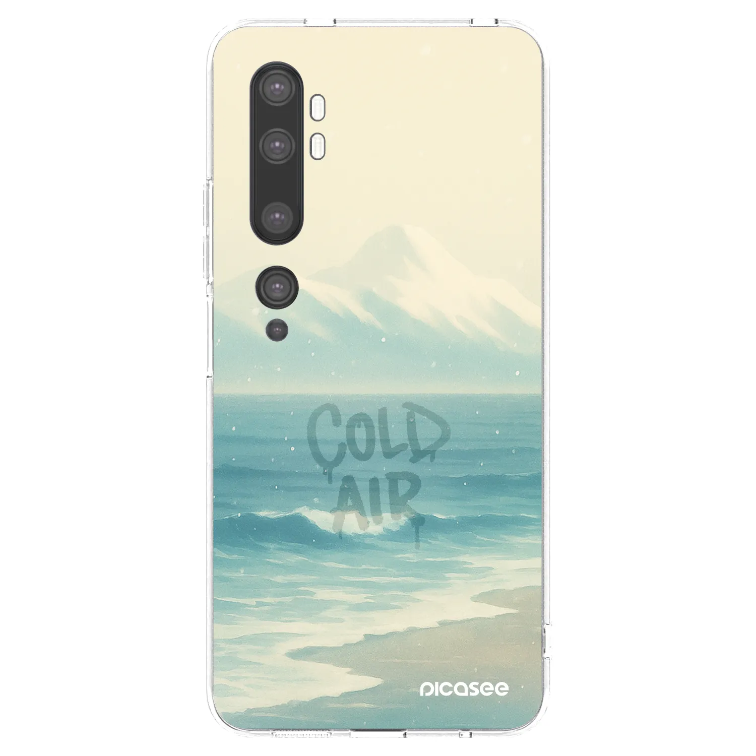 Picasee silikonový průhledný obal pro Xiaomi Mi Note 10 (Pro) - COLD AIR