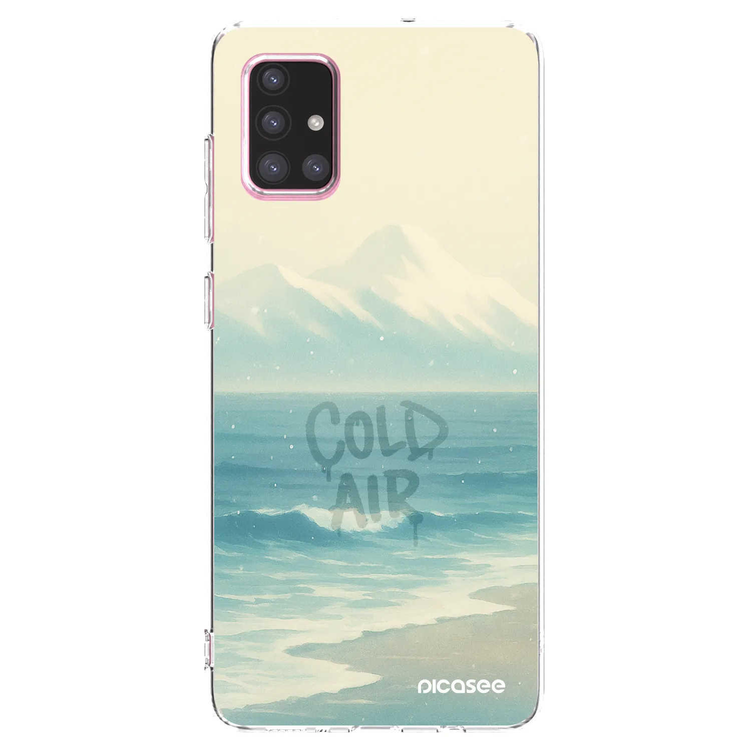 Picasee silikonový průhledný obal pro Samsung Galaxy A71 A715F - COLD AIR
