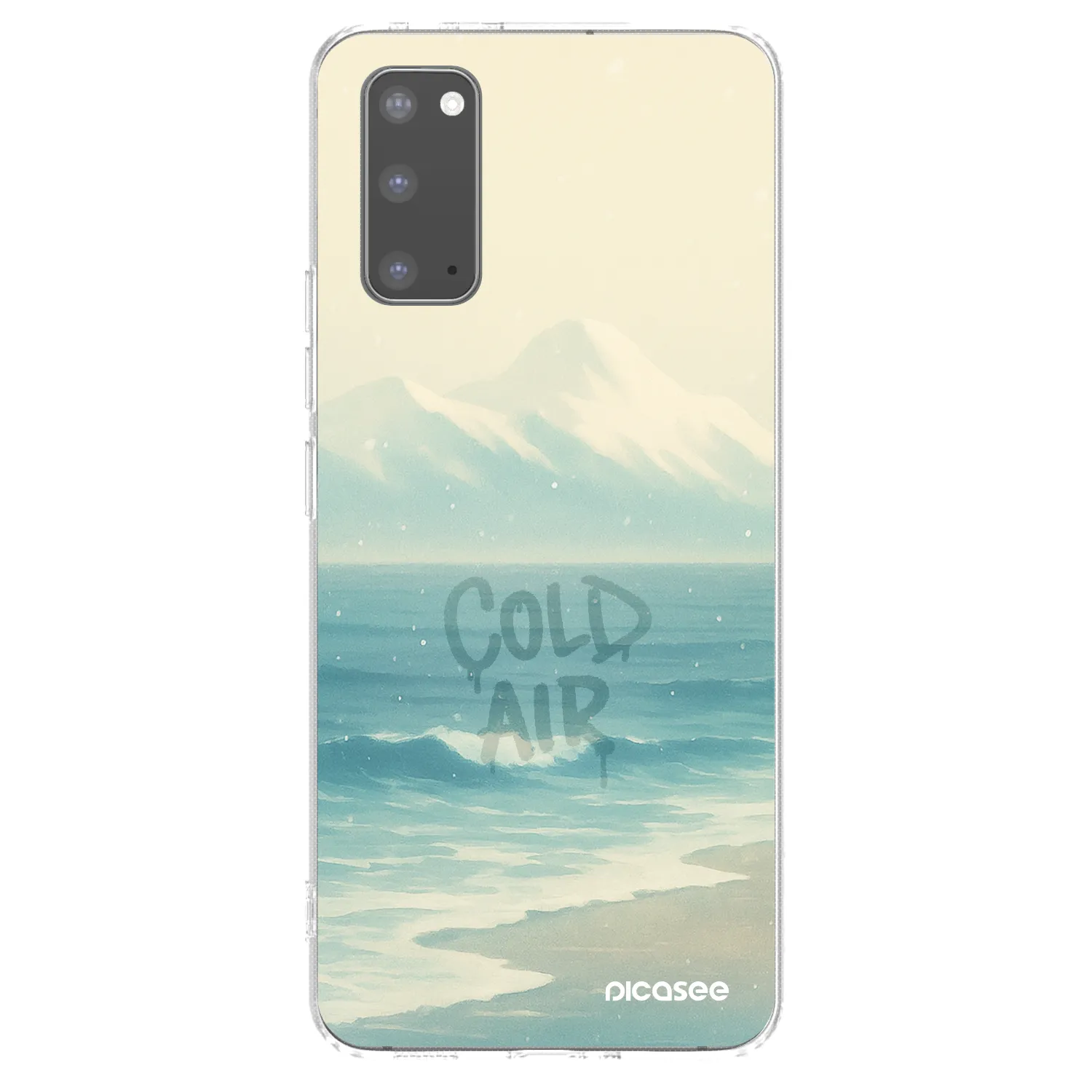 Picasee silikonový průhledný obal pro Samsung Galaxy S20 G980F - COLD AIR