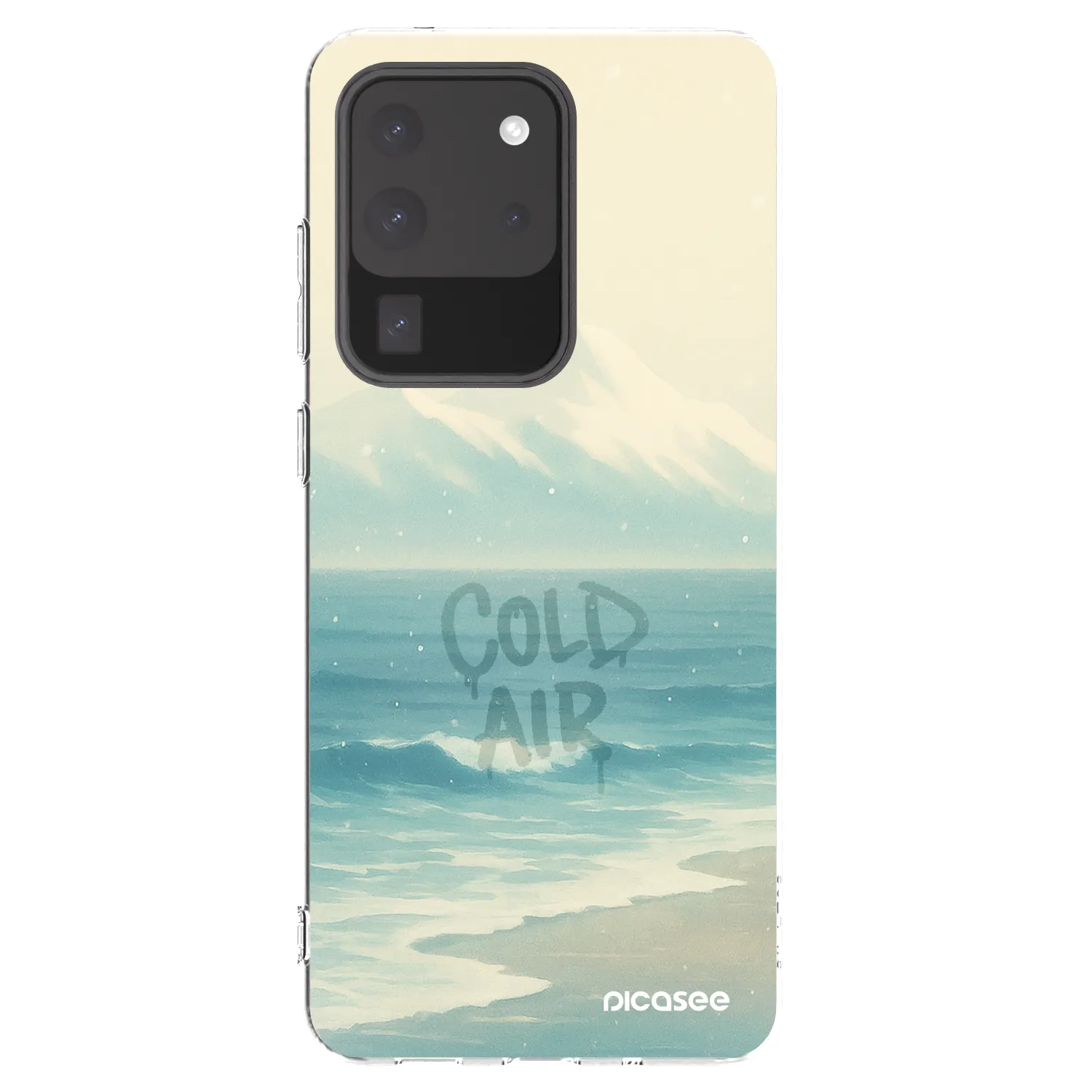 Picasee silikonový průhledný obal pro Samsung Galaxy S20 Ultra 5G G988F - COLD AIR