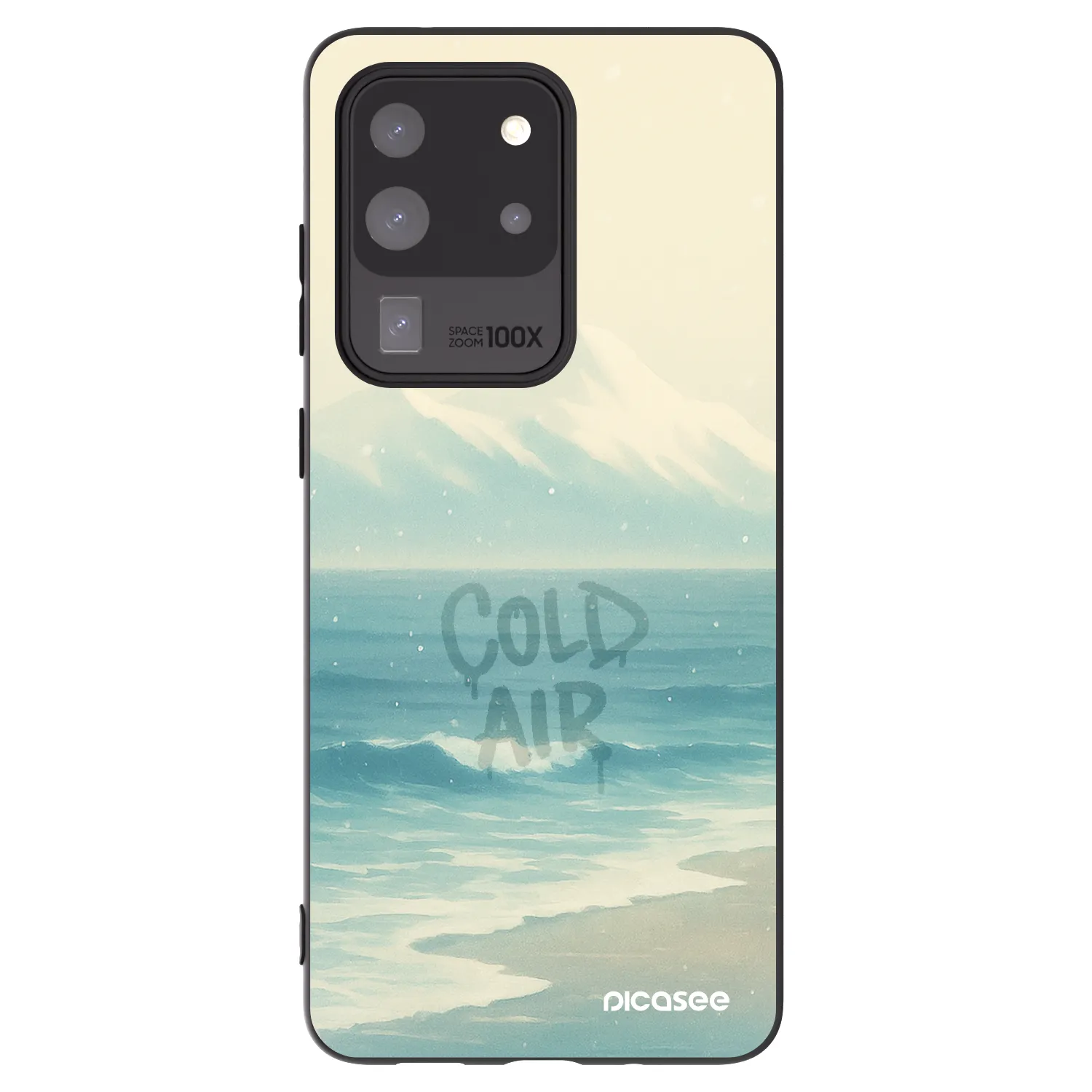 Picasee silikonový černý obal pro Samsung Galaxy S20 Ultra 5G G988F - COLD AIR