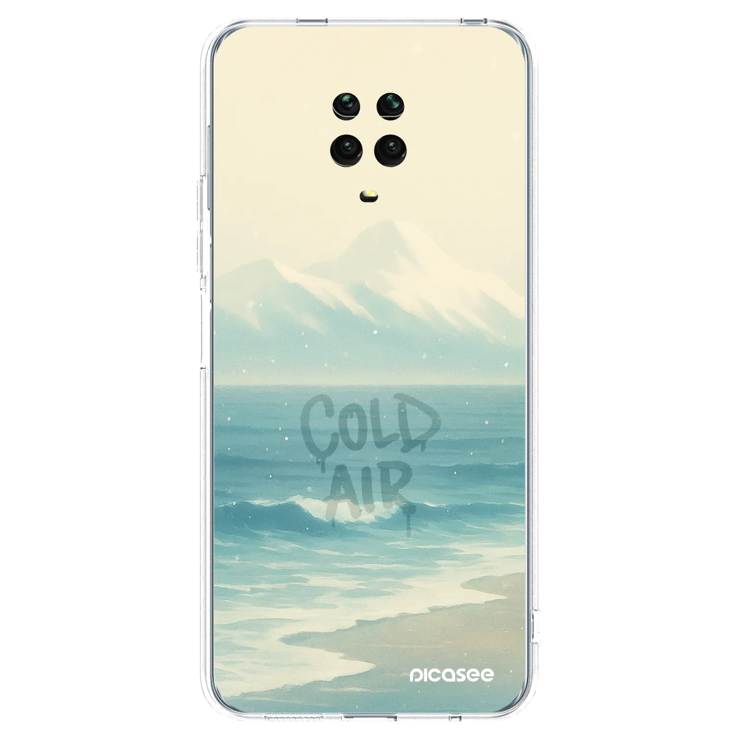 Picasee silikonový průhledný obal pro Xiaomi Redmi Note 9 Pro - COLD AIR