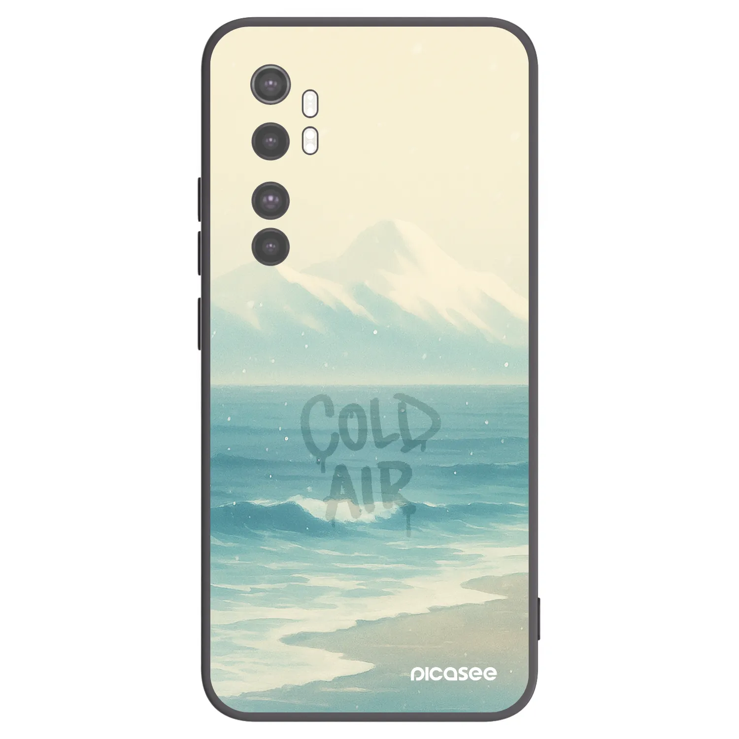 Picasee silikonový černý obal pro Xiaomi Mi Note 10 Lite - COLD AIR