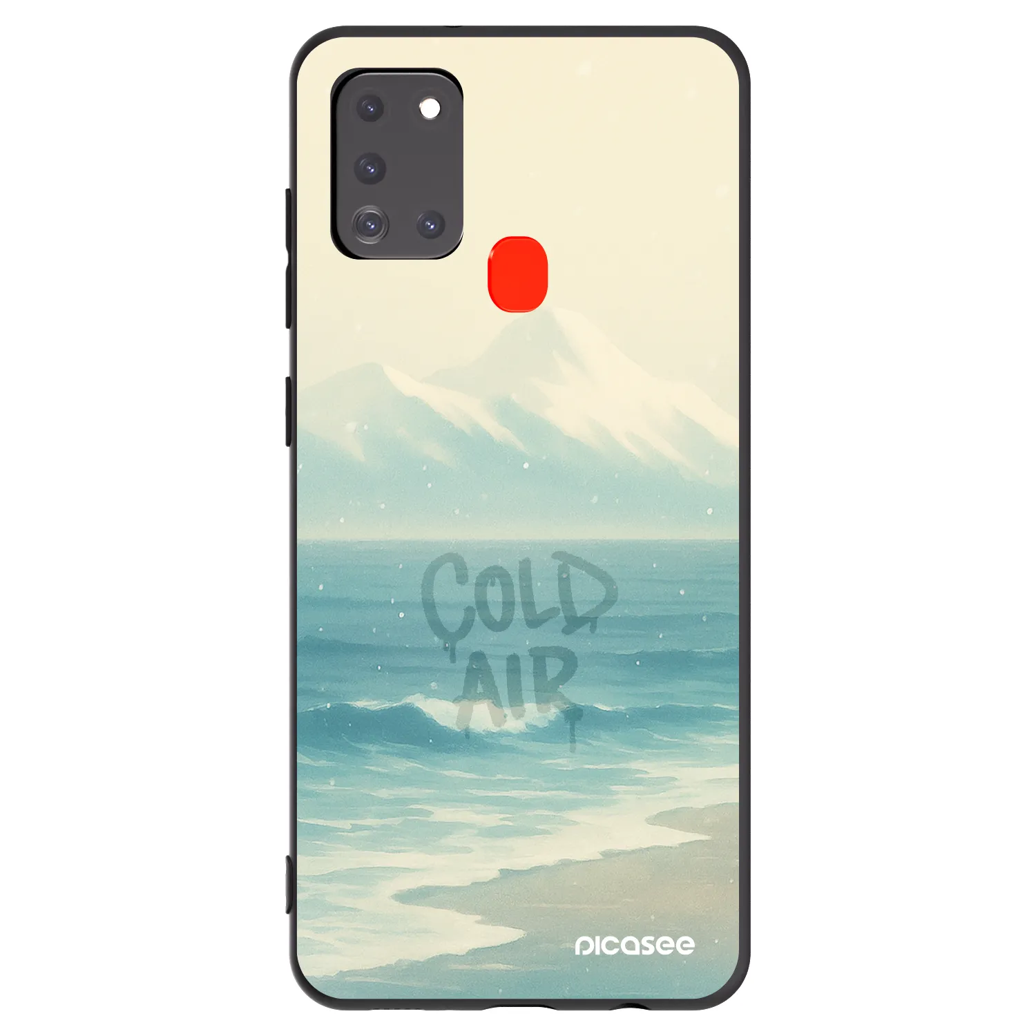 Picasee silikonový černý obal pro Samsung Galaxy A21s - COLD AIR