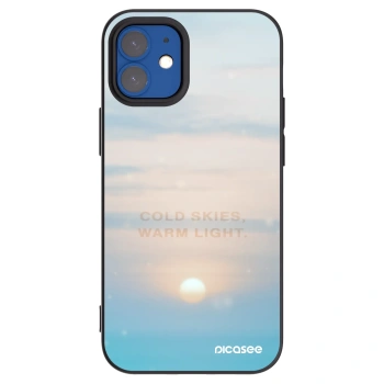Picasee silikonový černý obal pro Apple iPhone 12 mini - COLD SKIES