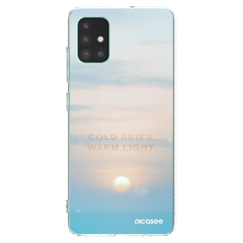 Picasee silikonový průhledný obal pro Samsung Galaxy M51 M515F - COLD SKIES
