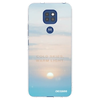 Picasee silikonový průhledný obal pro Motorola Moto G9 Play - COLD SKIES