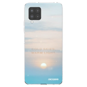 Picasee silikonový průhledný obal pro Samsung Galaxy A42 A426B - COLD SKIES