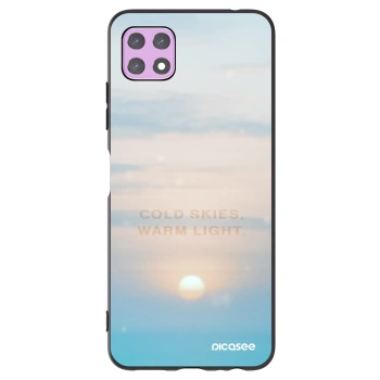 Picasee silikonový černý obal pro Samsung Galaxy A22 A226B 5G - COLD SKIES