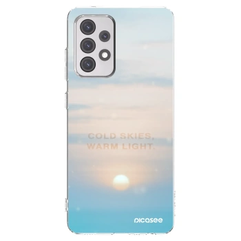 Picasee silikonový průhledný obal pro Samsung Galaxy A52s 5G A528B - COLD SKIES