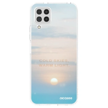 Picasee silikonový průhledný obal pro Samsung Galaxy A22 A225F 4G - COLD SKIES