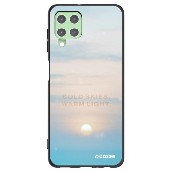 Picasee silikonový černý obal pro Samsung Galaxy A22 A225F 4G - COLD SKIES