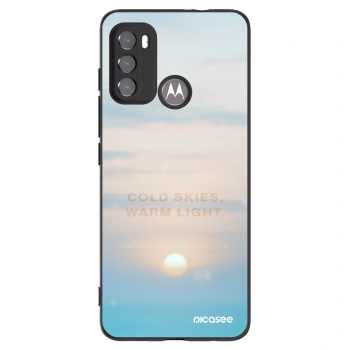 Picasee silikonový černý obal pro Motorola Moto G60 - COLD SKIES