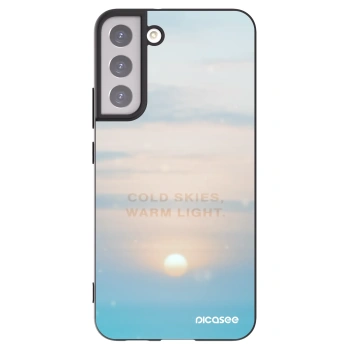 Picasee silikonový černý obal pro Samsung Galaxy S22+ 5G - COLD SKIES