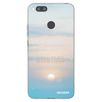 Picasee silikonový průhledný obal pro Xiaomi Redmi A1 - COLD SKIES