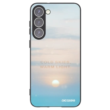 Picasee silikonový černý obal pro Samsung Galaxy S23+ 5G - COLD SKIES