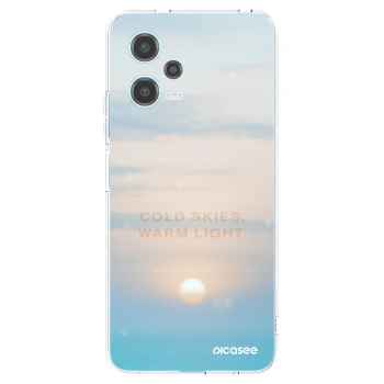 Picasee silikonový průhledný obal pro Xiaomi Redmi Note 12 5G - COLD SKIES