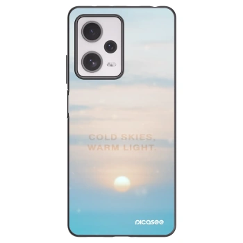 Picasee silikonový černý obal pro Xiaomi Redmi Note 12 Pro+ 5G - COLD SKIES