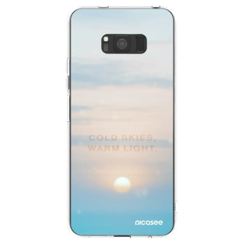 Picasee silikonový průhledný obal pro Samsung Galaxy S8 G950F - COLD SKIES