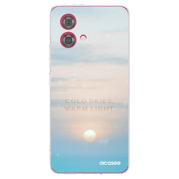 Picasee silikonový průhledný obal pro Motorola Moto G84 5G - COLD SKIES