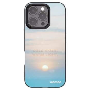 Picasee silikonový černý obal pro Apple iPhone 16 Pro - COLD SKIES