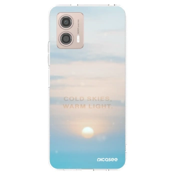 Picasee silikonový průhledný obal pro Motorola Moto G53 5G - COLD SKIES