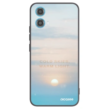 Picasee silikonový černý obal pro Motorola Moto G34 5G - COLD SKIES