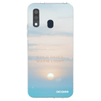 Picasee silikonový průhledný obal pro Samsung Galaxy A40 A405F - COLD SKIES