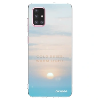 Picasee silikonový průhledný obal pro Samsung Galaxy A71 A715F - COLD SKIES