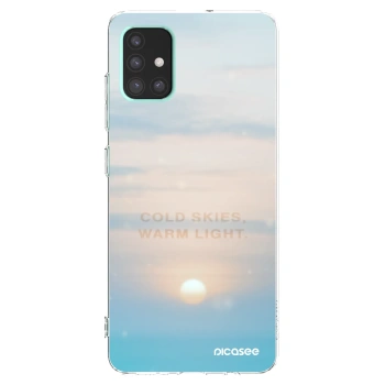 Picasee silikonový průhledný obal pro Samsung Galaxy A51 A515F - COLD SKIES