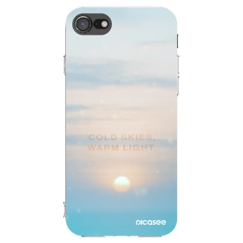 Picasee silikonový průhledný obal pro Apple iPhone SE 2020 - COLD SKIES