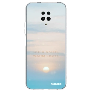Picasee silikonový průhledný obal pro Xiaomi Redmi Note 9 Pro - COLD SKIES