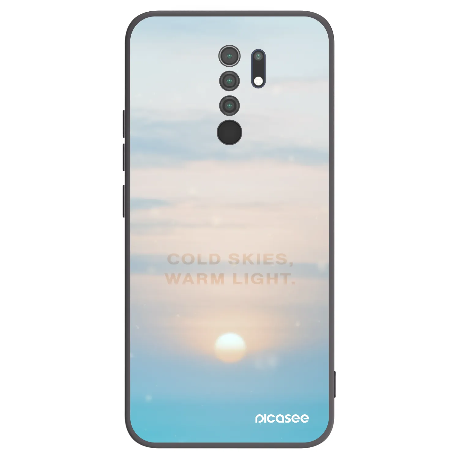 Picasee silikonový černý obal pro Xiaomi Redmi 9 - COLD SKIES