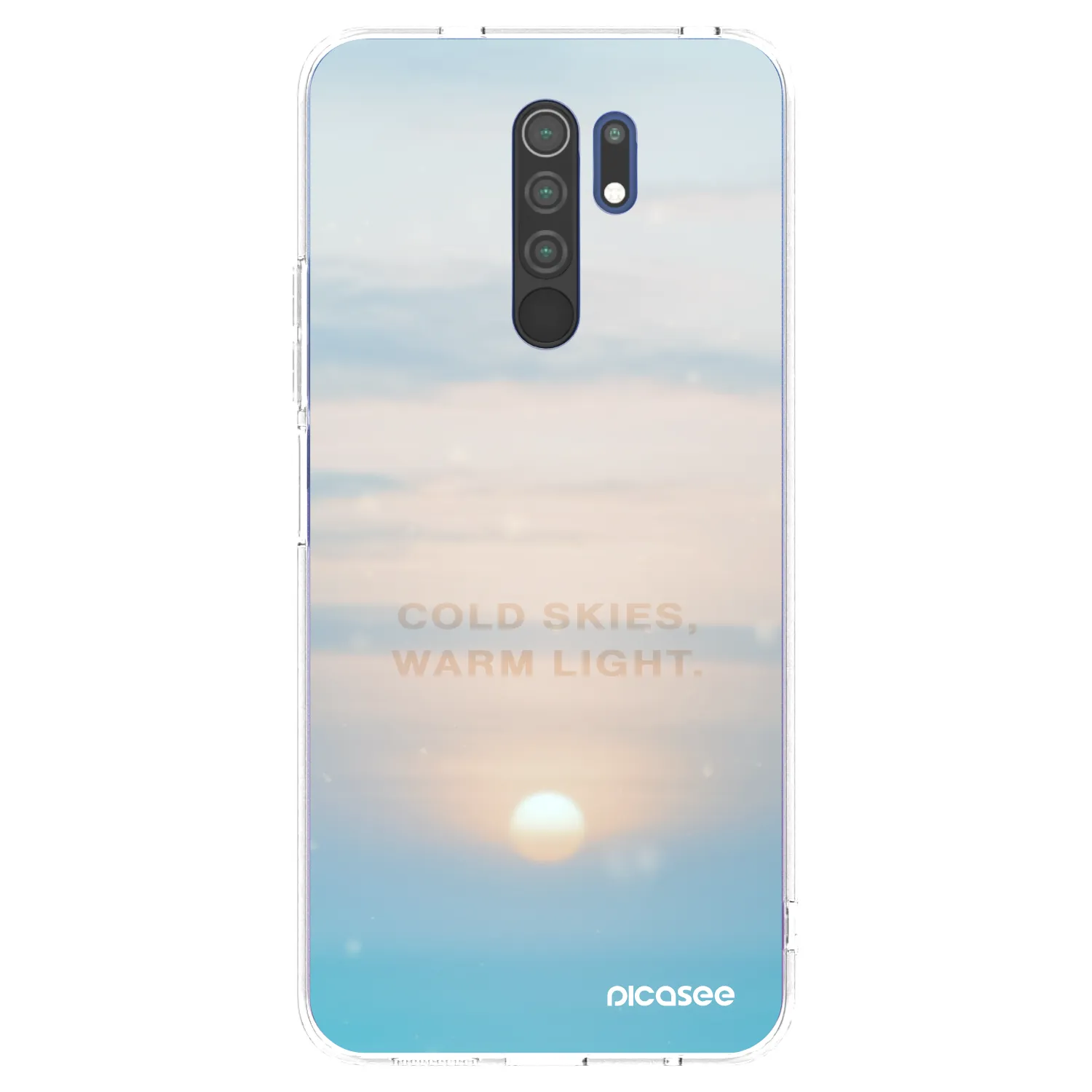 Picasee silikonový průhledný obal pro Xiaomi Redmi 9 - COLD SKIES