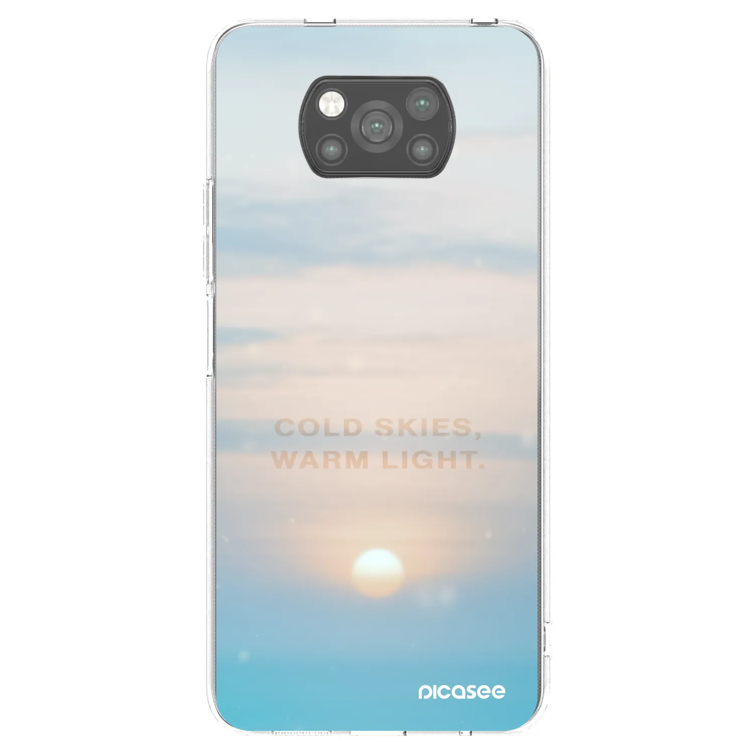 Picasee silikonový černý obal pro Xiaomi Poco X3 - COLD SKIES