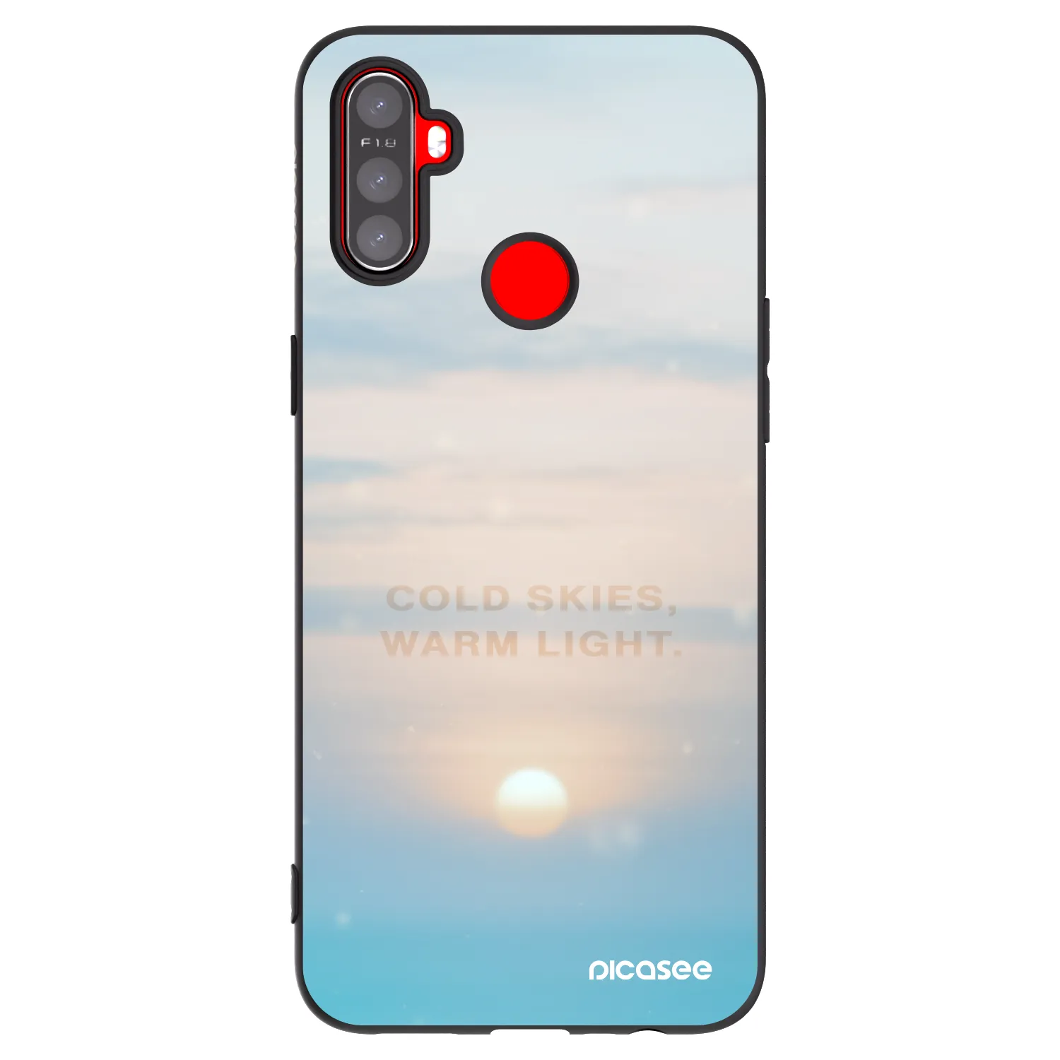 Picasee silikonový černý obal pro Realme C3 - COLD SKIES
